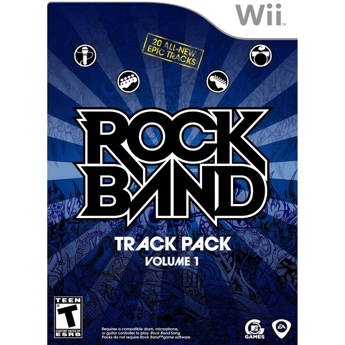 Rock band track packs