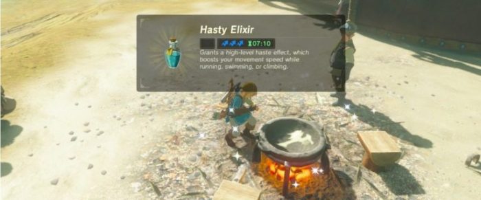 Fire elixir recipe botw