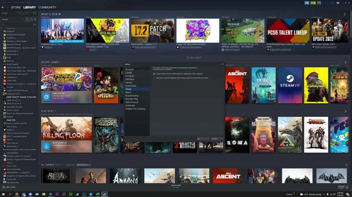 How to enable steam cloud
