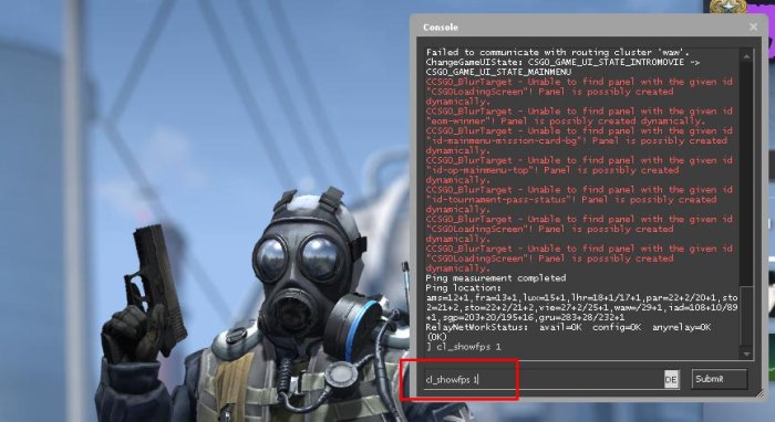 Csgo command for fps