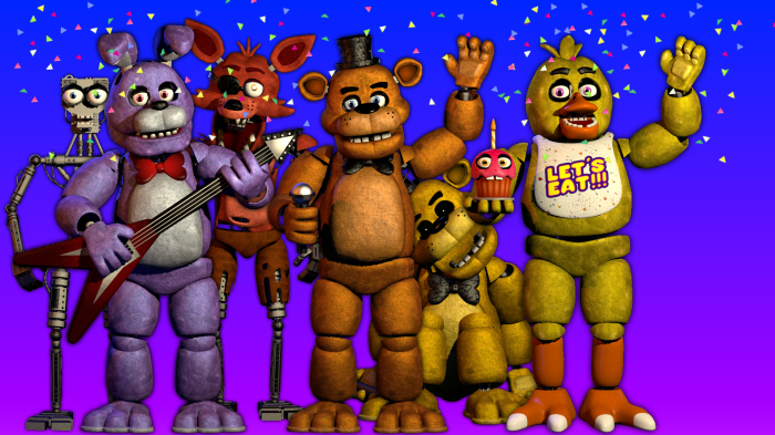 Fnaf 6 animatronics list