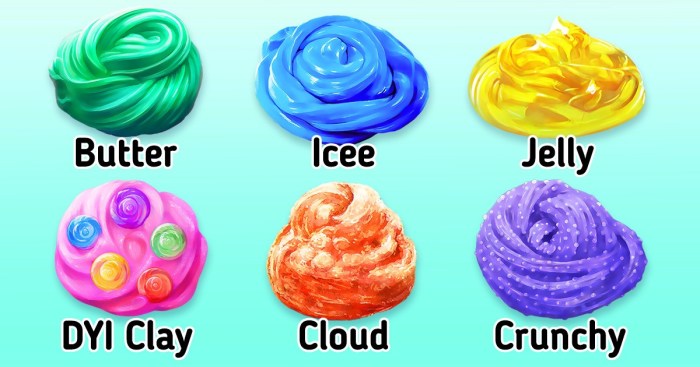 All types of slimes