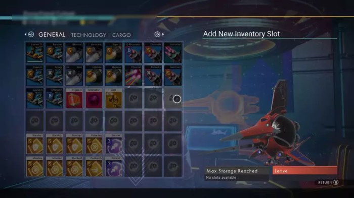 Storage no man's sky