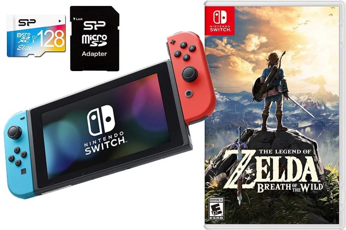 Zelda breath wild switch nintendo bundle legend splatoon features