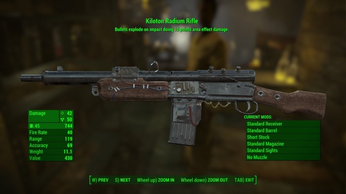 Fallout weapons crafting