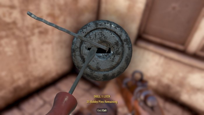 Pick lock fallout 76