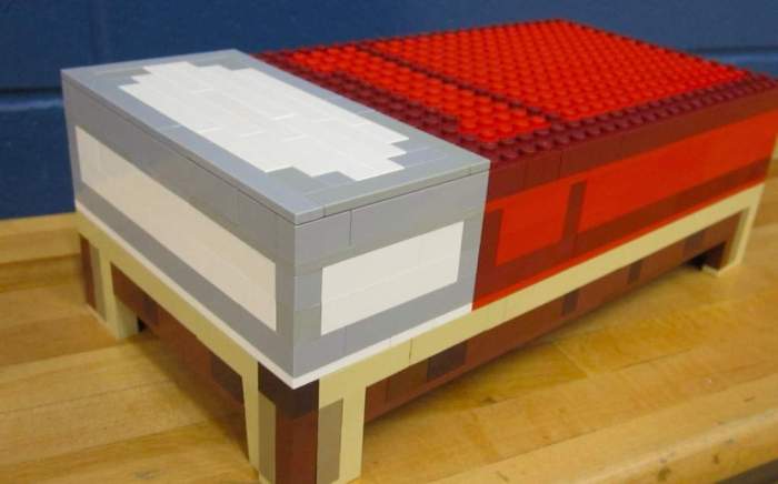 Real life minecraft bed