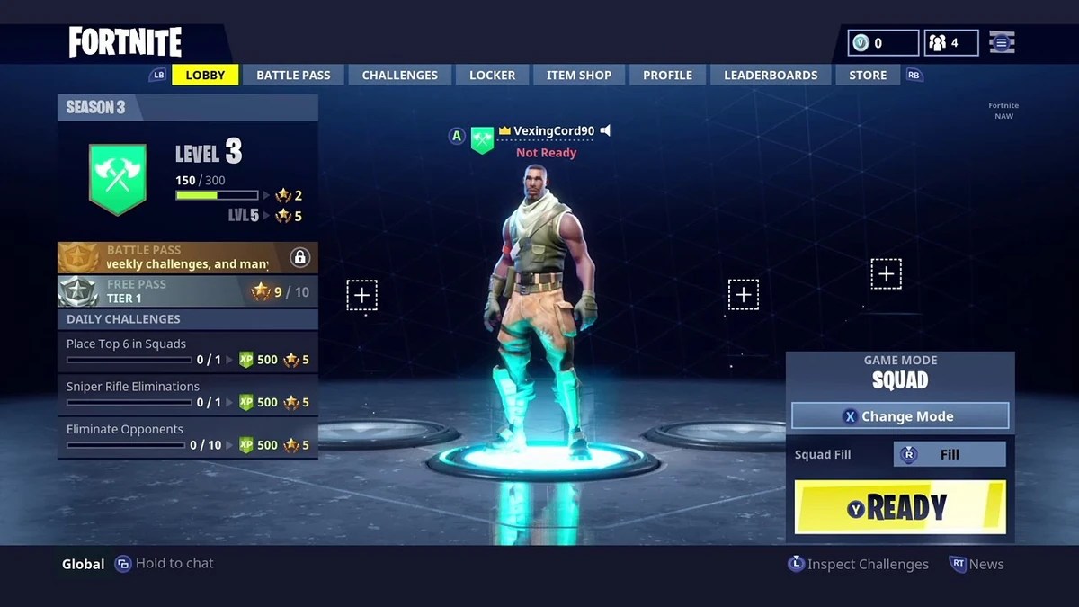 Fortnite season 1 lobby