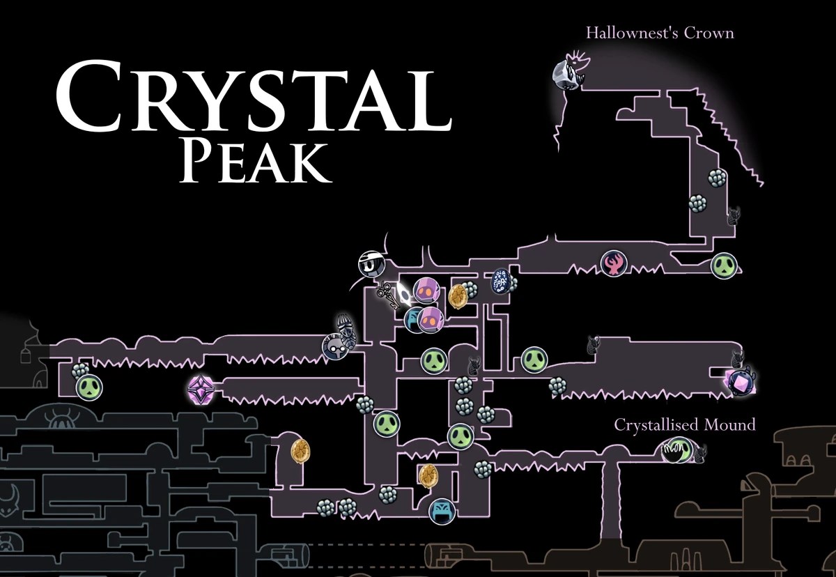 Map for crystal peak