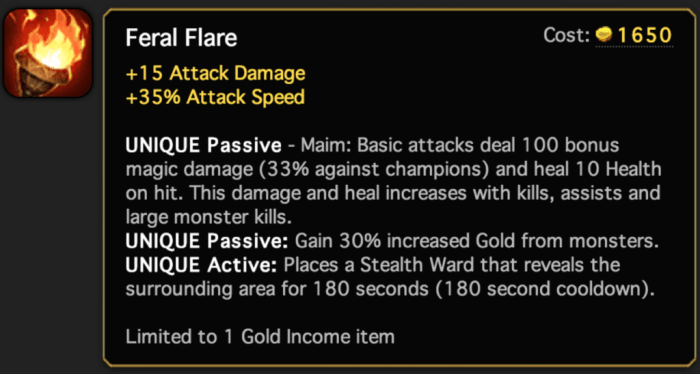 Feral flare lantern range