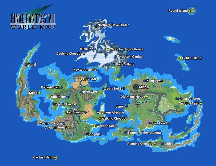 Fantasy map final vii ff7 ffvii maps size planet deviantart midgar game remake ff8 sol costa del kalm chocobo ancients