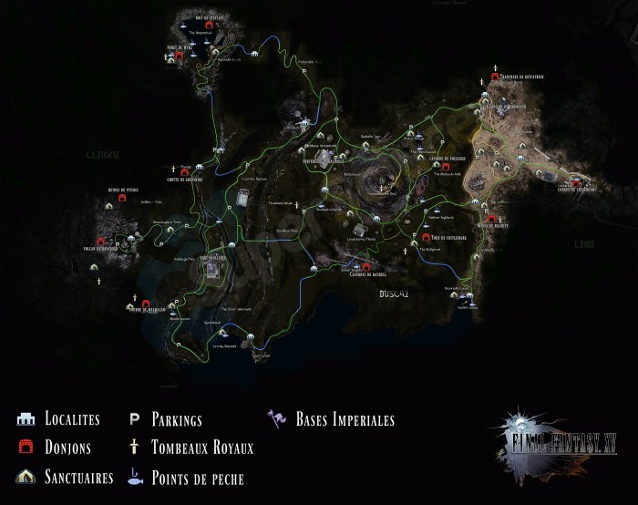Map of final fantasy 15