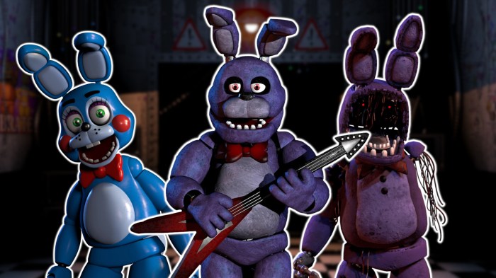 Fnaf 1 bonnie at door