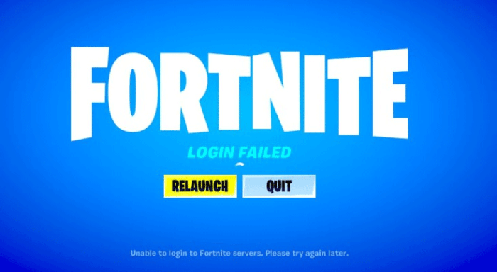 Log out of fortnite