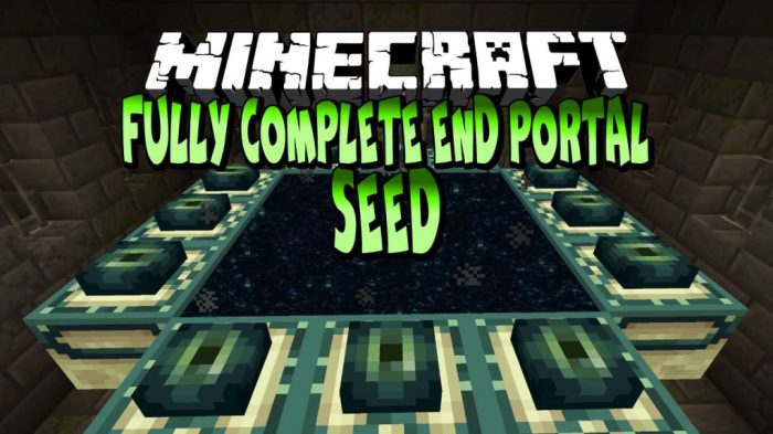 End portal seed minecraft