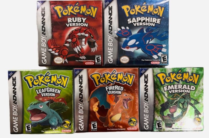Pokemon game for gba