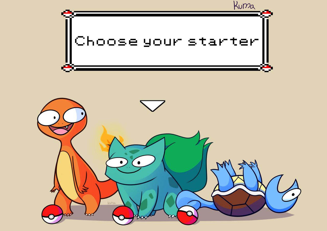 Choose your pokemon team