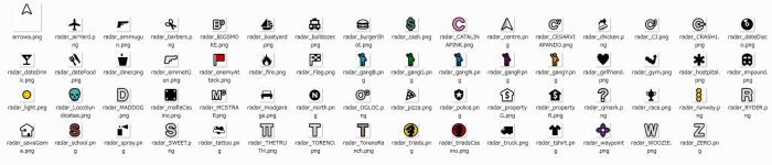 Gta 5 online icon list