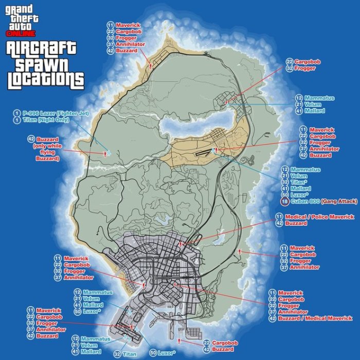 Gta v plane locations