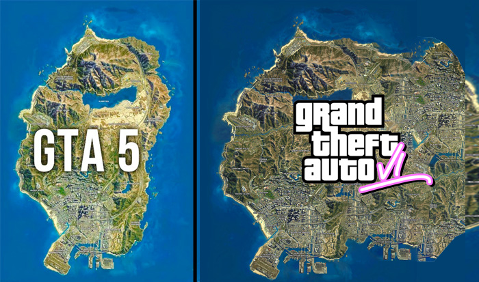 Gta map size grand auto theft cities city compared los santos vs comparison maps real san major london scale game