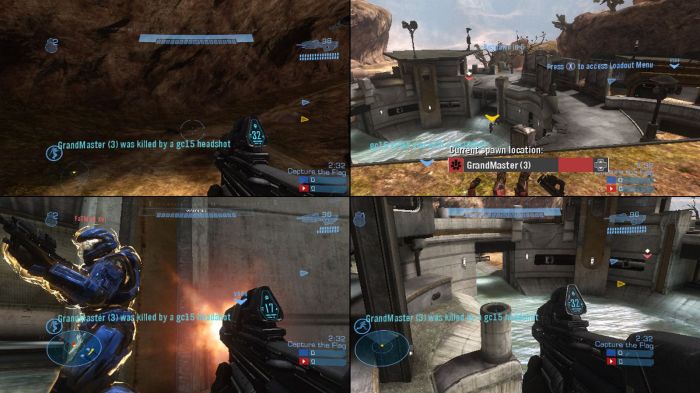 Halo reach split screen