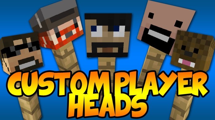 Custom heads in minecraft