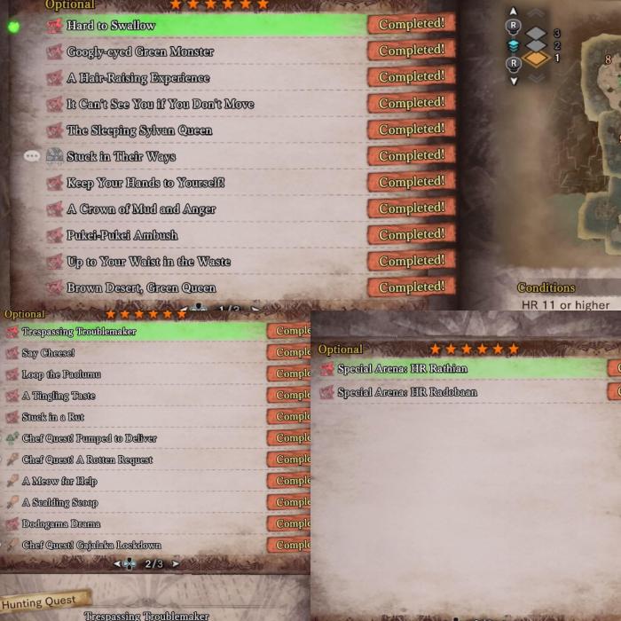 Mhw all optional quests