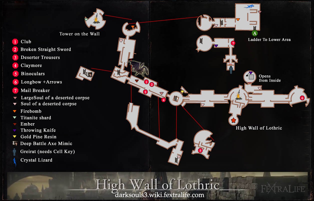 High wall of lothric map