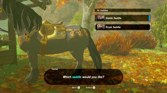 How to equip bridle botw