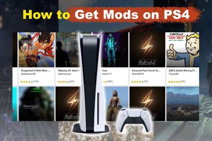 How to get mods on a ps4