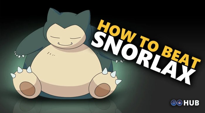 Beat snorlax pokemon go