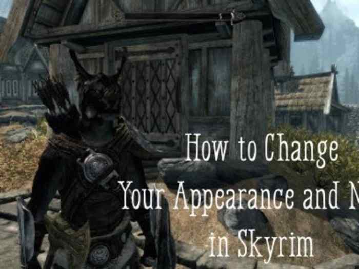 How to change name skyrim