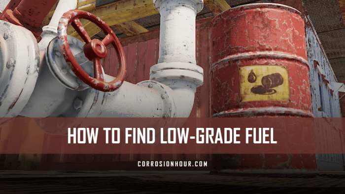 Fuel rust grade low
