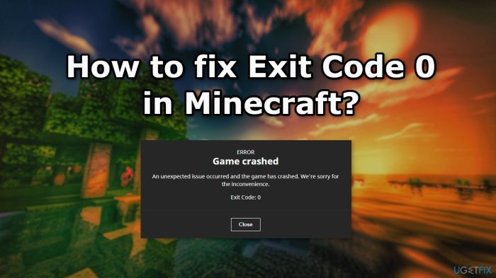 Exit code 9 minecraft