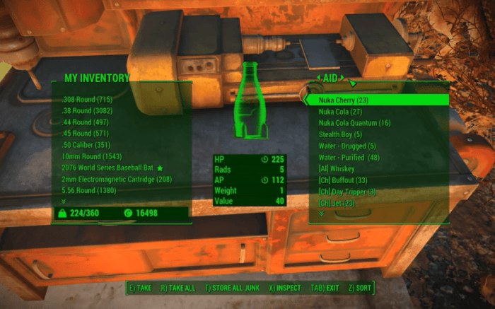 Fallout 4 scrapping junk