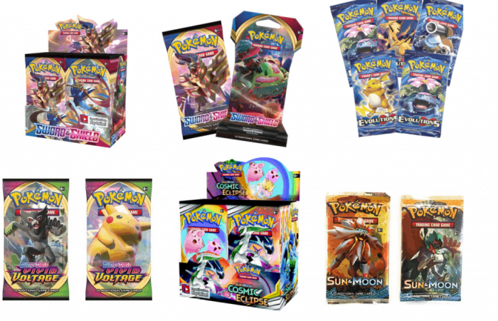 List of pokemon packs