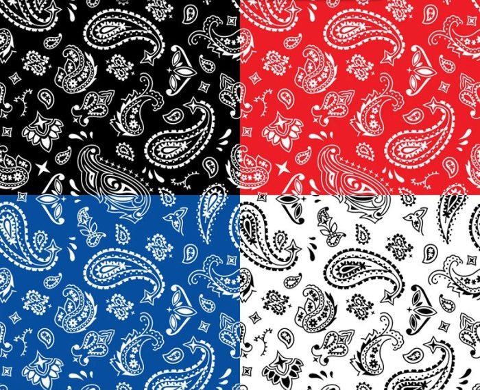 Bandana red 20in paisley icon email twitter item partycity