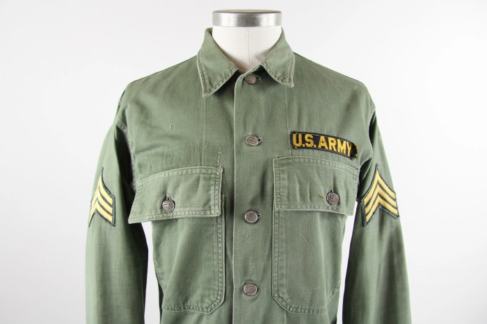 Army fatigue shirt men