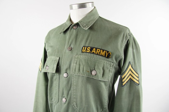 Fatigue shirt utility military og vintage