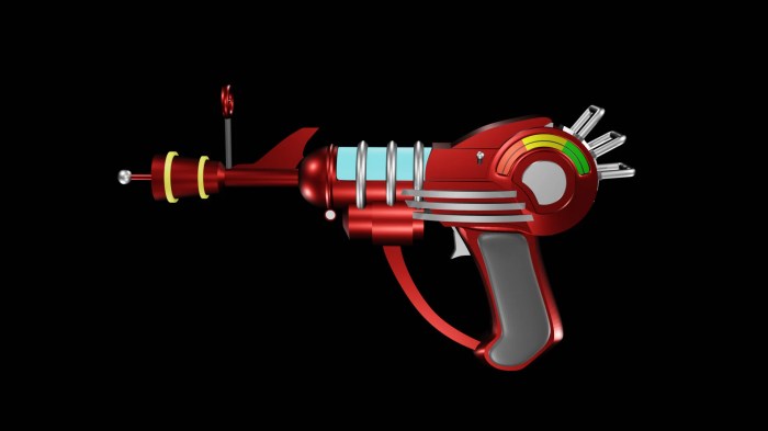Gun ray alien raygun ops space weaponx scifi weapon galactic reconstruction under transparent pngkey 3d pinshape
