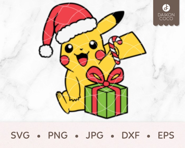 Santa pikachu derp wearing literally hats characters game just twinfinite imgflip meme