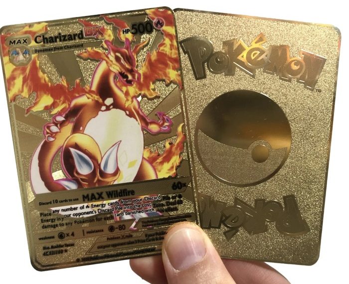 Gold backed pokemon cards