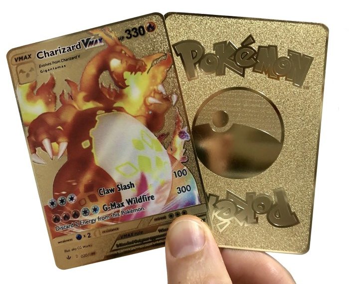 Gold backed pokemon cards