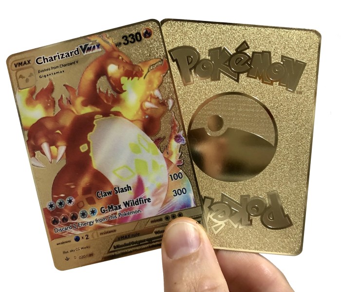 Gold backed pokemon cards