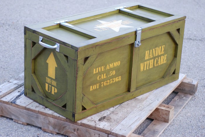 Ammo crate military toy box furniture boxes wooden storage crates army wood plans gun diy old nerf etsy cool boys