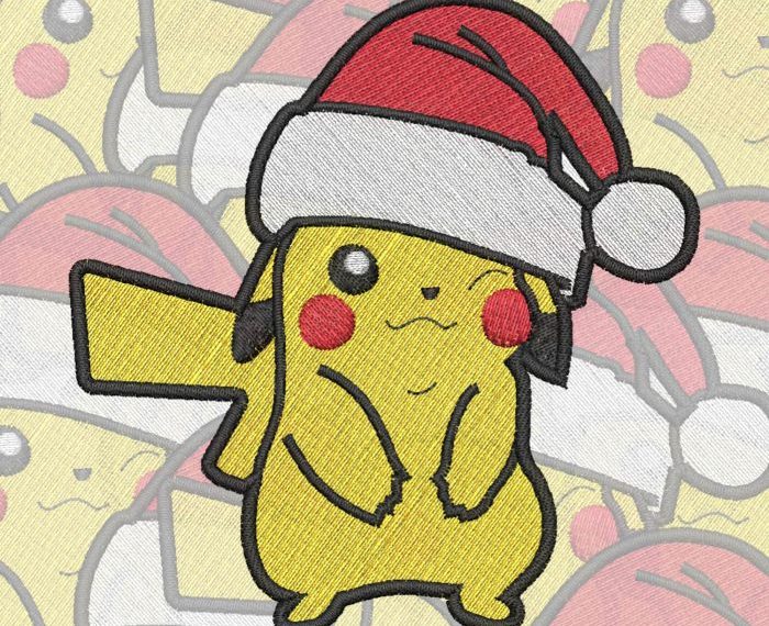 Christmas pikachu pokemon santa hat merry anime cute claus wallpaper pichu kawaii kỳ ảo hats another fan