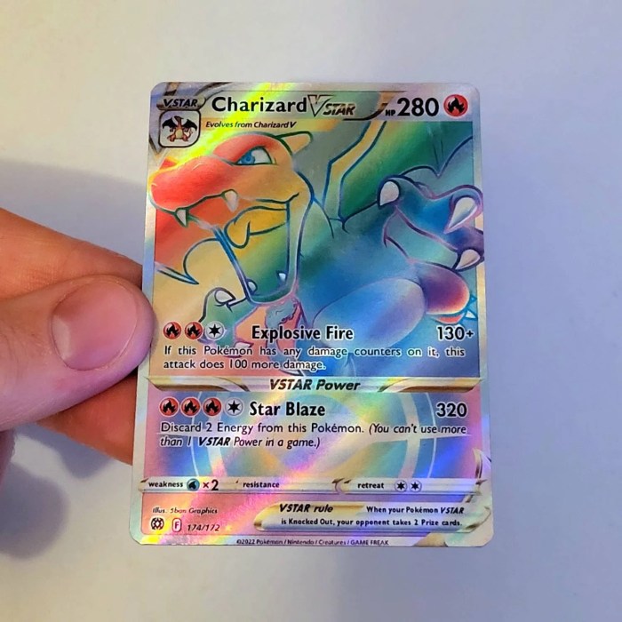 White star pokemon card