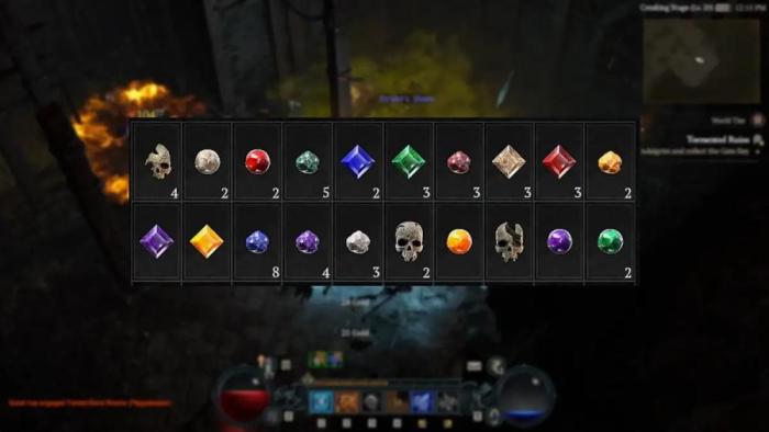 Diablo 4 do gems stack