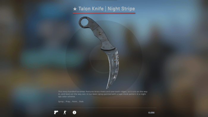 Chance of knife in csgo