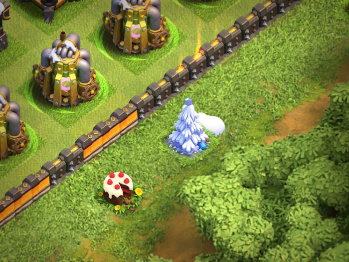 Clash of clans xmas trees